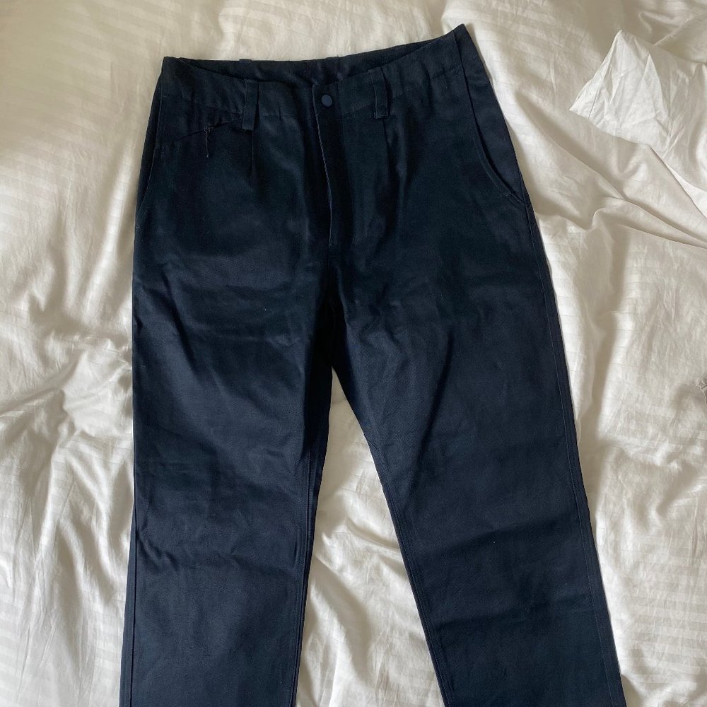 Wide Leg Trouser Size Small Navy